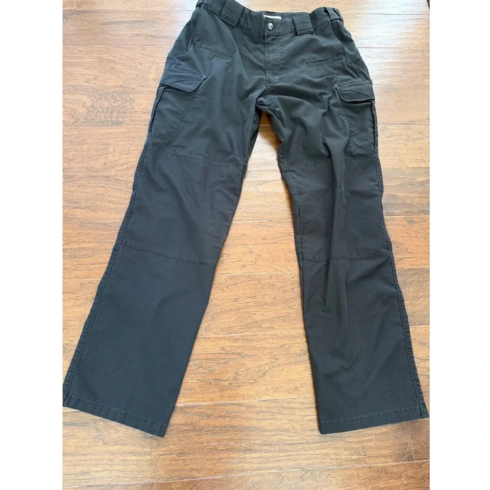 5.11 Tactical Stryke Cargo Pants Mens 34x32 Black Ripstop Flex-Tac 74369